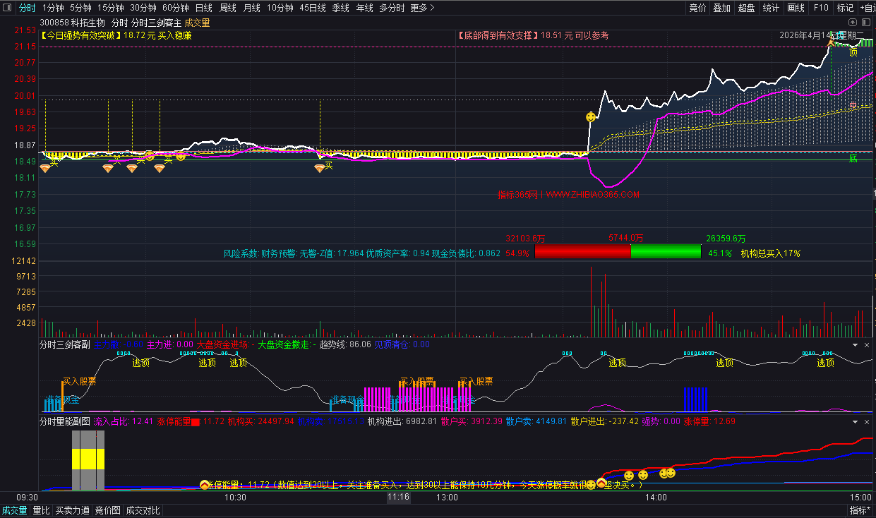 通达信珍藏版《分时资金三剑客》截图